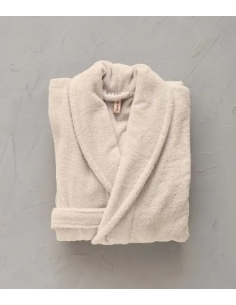 peignoir mixte beige graine xl