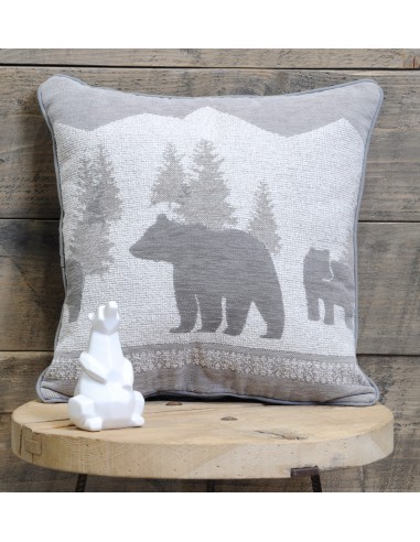 coussin canada gris 45x45