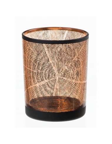 photophore woods noir cuivré 3xl