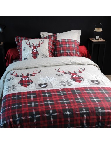 housse couette signon rouge + 2 taies...