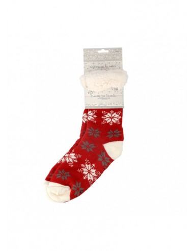 chaussette fourree 39/42 rouge