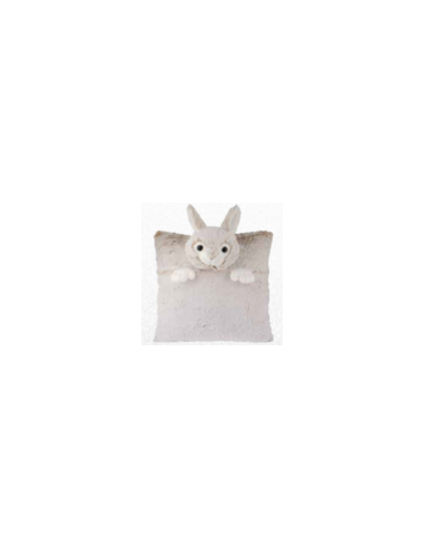 coussin range pyjama lapin 30x30