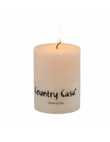 bougie cylindrique parfum vanille h9cm