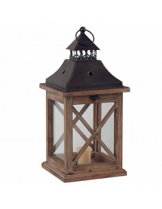 lanterne bois carre dessus...