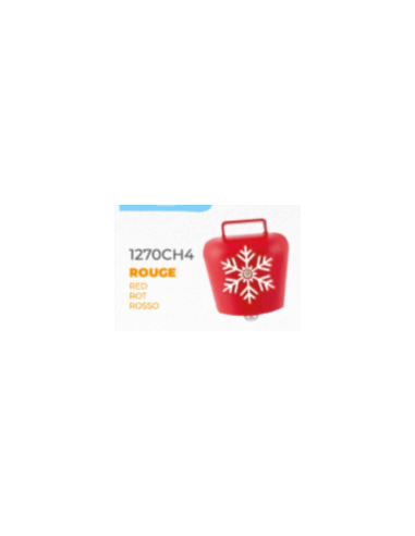magnet metal cloche rouge