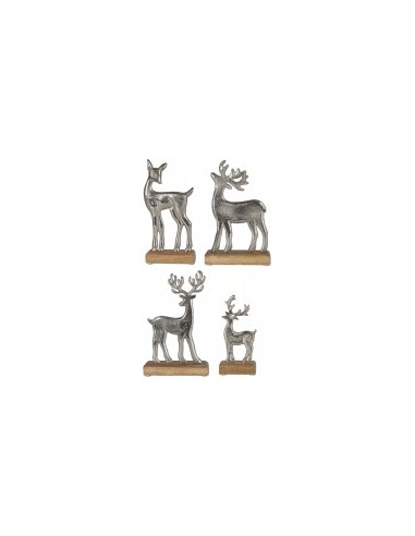 cerf en metal a poser grand