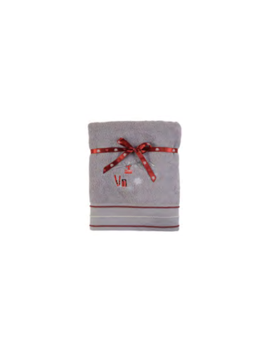 drap de bain telecabine gris 100x150